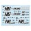 HB Racing World Team Decals White HB204074