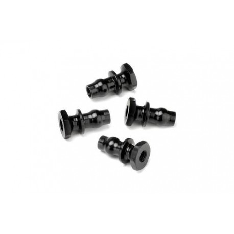 D418 HB RACING Aluminum shock standoff (4) HB115136