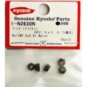 M2.6x3.0 ecrous nylstop (5) 1-N2630N