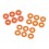PRO 5/D413 -  WASHER SET 3X6MM (0.5MM/1.0MM/2.0MM/ORANGE/6PCS) HB112797