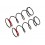 D815-D812 Ressorts d'amort. (rouge/68mm/86.1gF/2pcs) HB109811