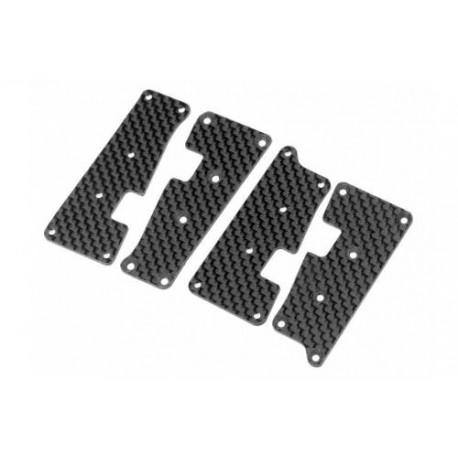 D413 - Susp. arm cover set (Carbon graphite) HB112803